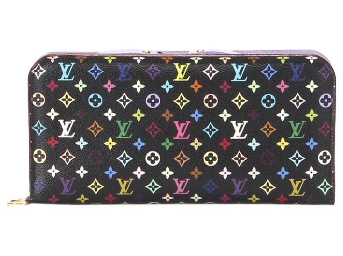 Portafoglio Zippy multicolore con monogramma nero di Louis Vuitton Tela  ref.296429