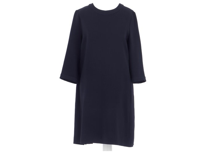 Claudie Pierlot robe Navy blue Triacetate ref.296485 Joli Closet