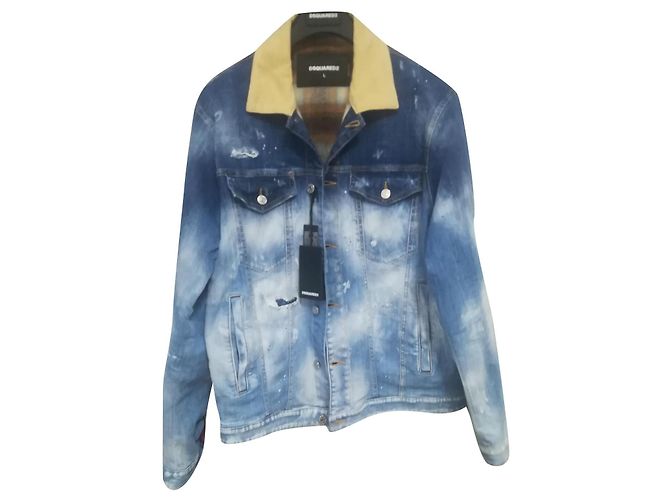 Dsquared2 Navy Blue Denim Jacket Men