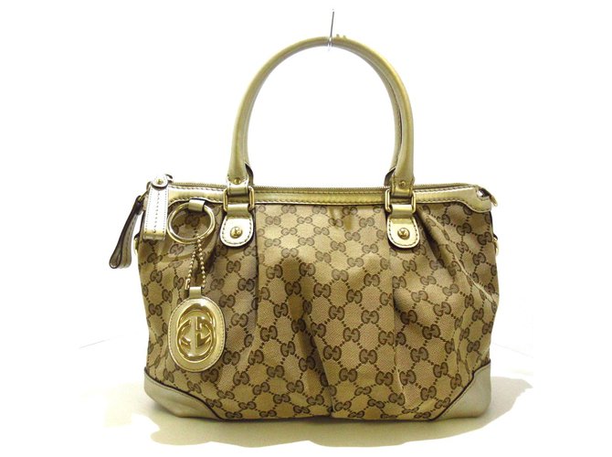Gucci Sukey Beige Leather ref.296630 - Joli Closet