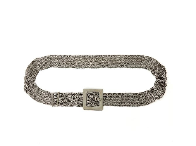 Chanel 9 ROWS SILVER CHAIN T85 Silvery