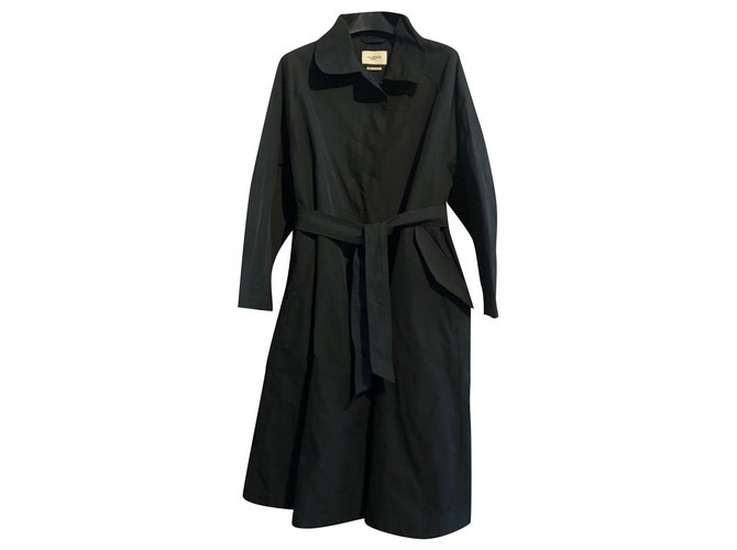 Isabel Marant Trench coats Black Polyester  ref.296825