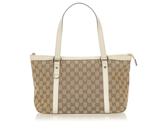 Gucci GG Abbey White Trims Shoulder Bag. Made in Italy