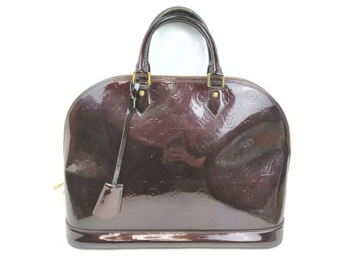 Louis Vuitton Amarante Monogram Vernis Alma GM Bowler bag  ref.297459