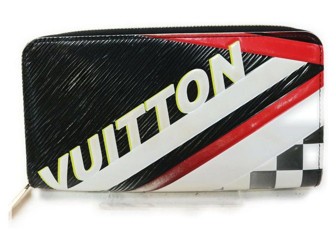Louis Vuitton Ultra Rare Black Epi Leder Race Zippy Long Wallet  ref.297465