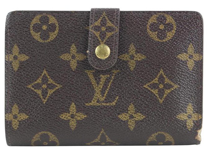 Louis Vuitton Portafoglio Monogram Porte Monnaie Viennois Kisslock  ref.297523