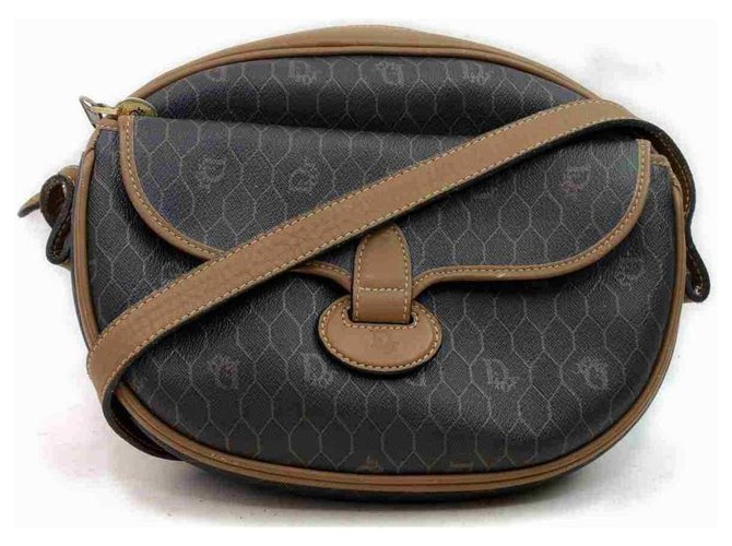 Dior Black Monogram Trotter Messenger Leather  ref.297524