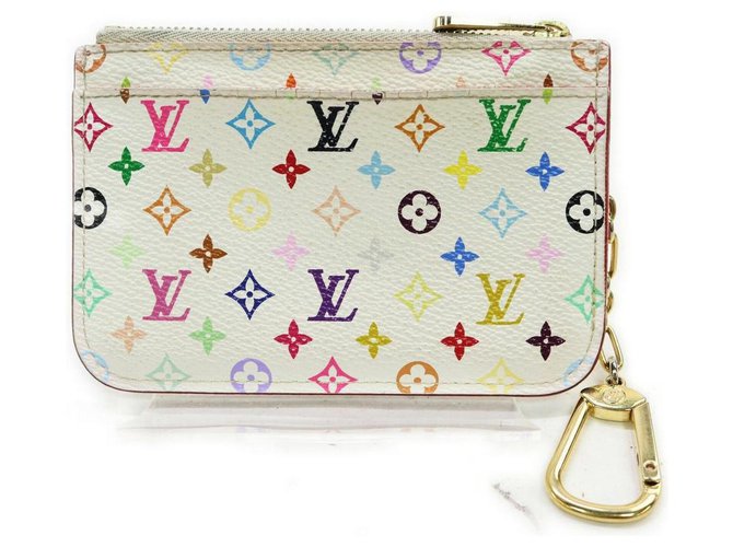 Louis Vuitton Louis Vuitton Pochette Cles White Multicolor Monogram