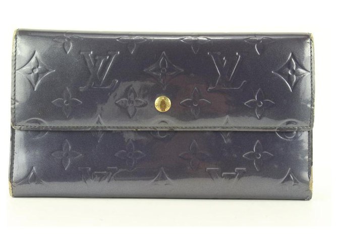 Louis Vuitton Blue Vernis Sarah Wallet