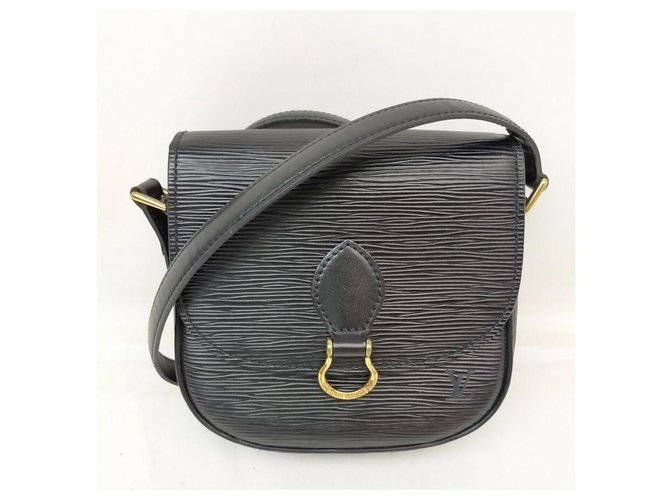 Louis Vuitton Black Epi Leather Noir Mini Saint Cloud Crossbody Bag  ref.297597 - Joli Closet