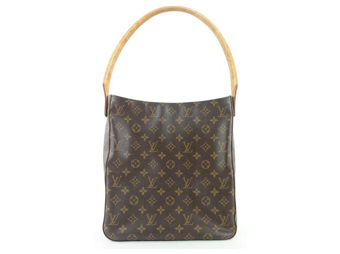 Louis Vuitton Discontinued Monogram Looping MM Zip Hobo Shoulder