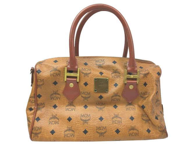 mcm cognac visetos bolsas