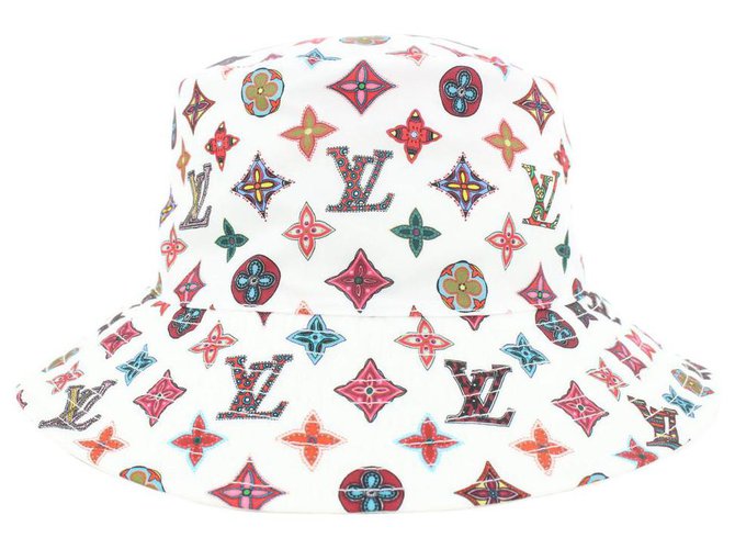 Bucket Louis Vuitton Gorra de pescador multicolor con monograma de