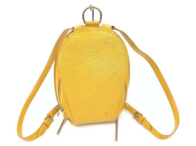 Louis+Vuitton+Mabillon+Backpack+Yellow+Epi+Leather for sale online