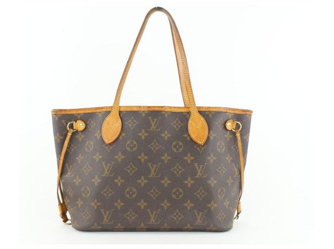 Louis Vuitton Small Monogram Neverfull PM Tote Bag Leather  ref.297771