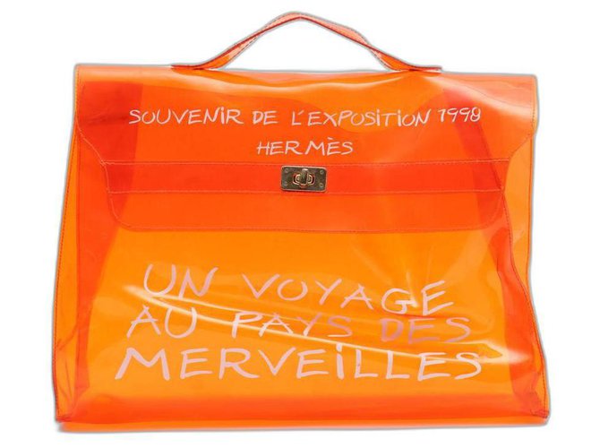 Hermès 1998 Lembrança translúcida De L'Exposition Clear Kelly  ref.297917