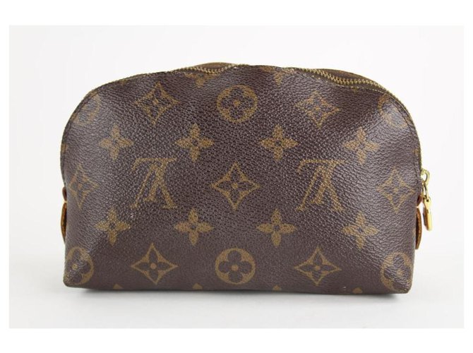 Louis Vuitton Monogram Demi Ronde Cosmetic Pouch Make Up Case 3lvs1211 Leather  ref.297960