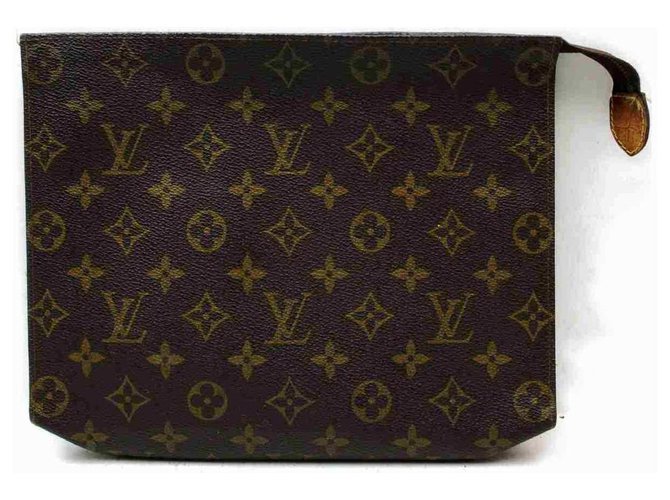 Louis Vuitton Bolsa de aseo 26 Neceser Poche para Cosméticos Cuero