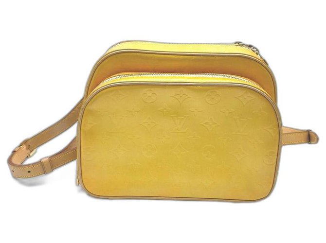 Louis Vuitton Orange-Yellow Monogram Vernis Murray Mini Backpack