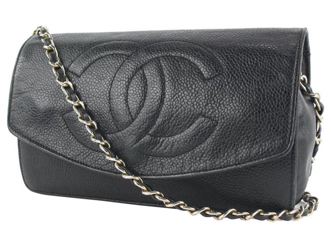 Chanel Timeless Caviar Leather Wallet on Chain