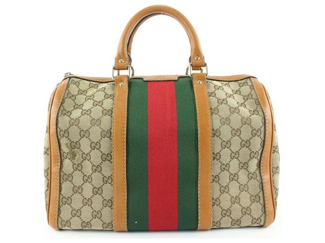 tan leather gucci bolsa