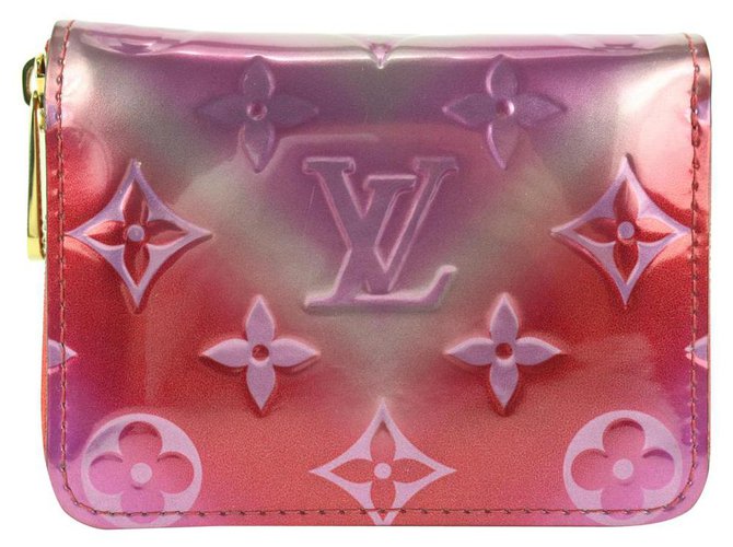 Louis Vuitton Small Card Wallet Monogram Vernis Leather Used Condition