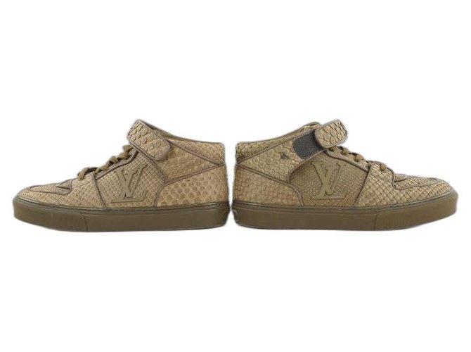 Louis Vuitton Mens 8.5 Python Alcapulco High Top Trainer Sneaker Leather  ref.298202