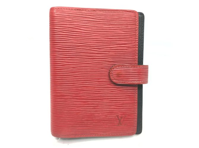 Louis Vuitton Louis Vuitton Agenda PM Red Epi Leather Agenda Cover