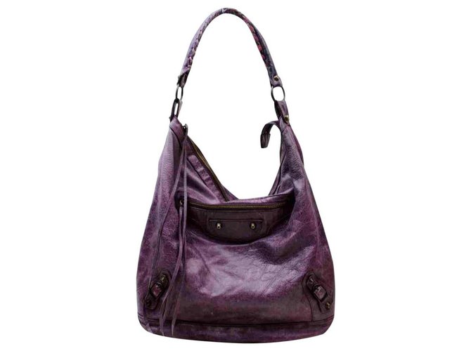 Purple hobo bag sale