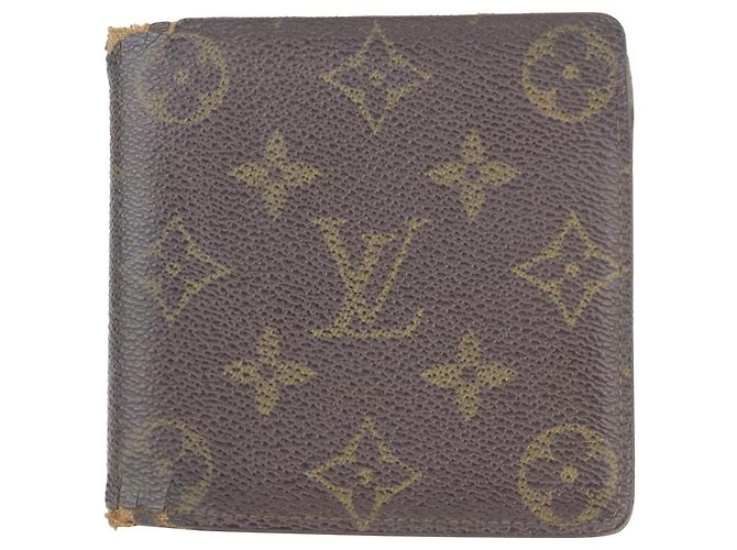 Louis Vuitton Monogram Bifold Men's Wallet Marco Florin Multiple Slender 1LK1129