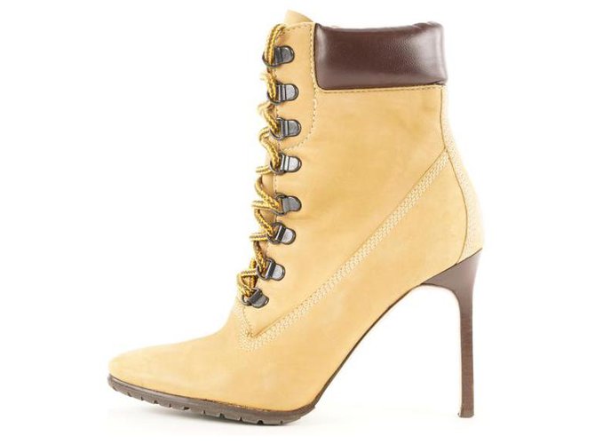 Nubuck Oklamod Bottines Talons Bottes Aiguilles