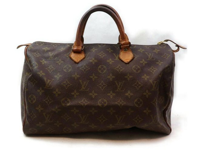 Auth Louis Vuitton Monogram Speedy 30 Hand Bag Boston Bag M41108 Used
