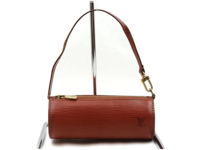 Louis Vuitton Red Epi Leather Soufflot Mini Papillon Wristlet