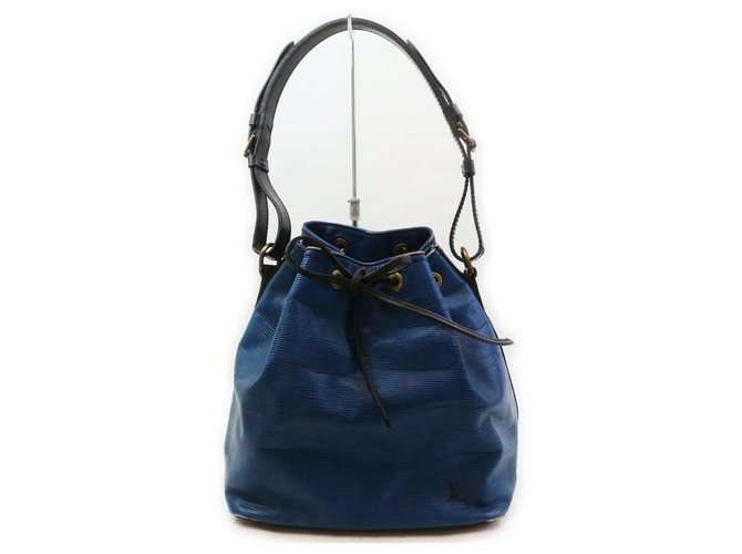 Louis Vuitton Bolsa de ombro Petit Noe Blue Epi Couro  ref.298485