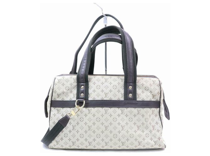 Louis Vuitton Khaki Monogram Mini Lin Josephine Bandouliere Speedy with Strap Leather  ref.298504