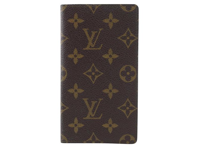 Louis Vuitton Monogram Bifold Card Wallet Checkbook Holder 94lvs427