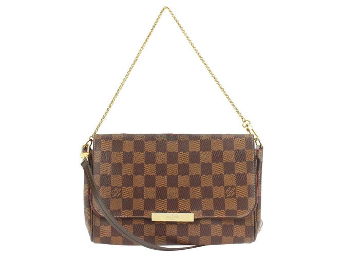 Louis Vuitton Damier Azur Favorite 2Way Crossbody Bag Leather ref