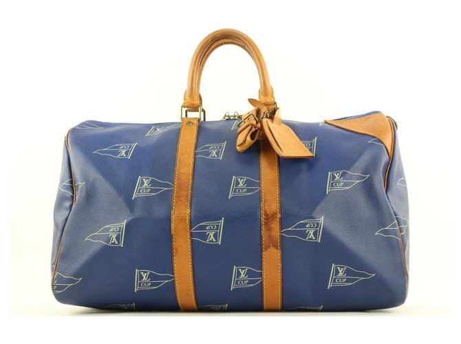 Louis Vuitton, A vintage French Louis Vuitton travel/overnight bag