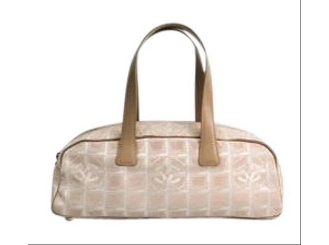 Chanel New Line Boston Bag Bege  ref.298877