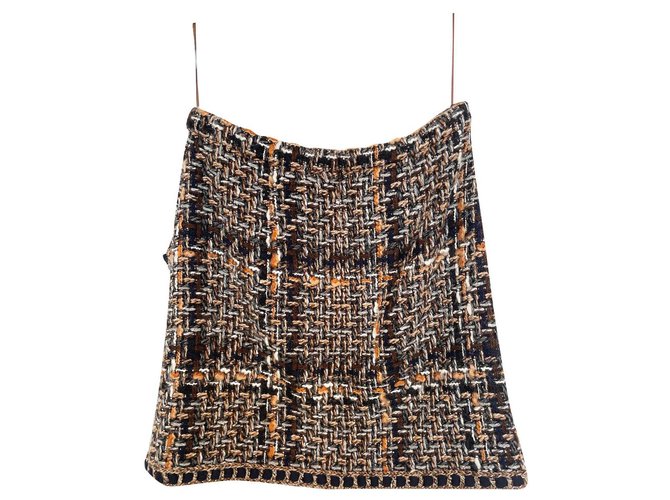 Chanel 5K$ New Paris-Rome Skirt Multiple colors Tweed  ref.299018