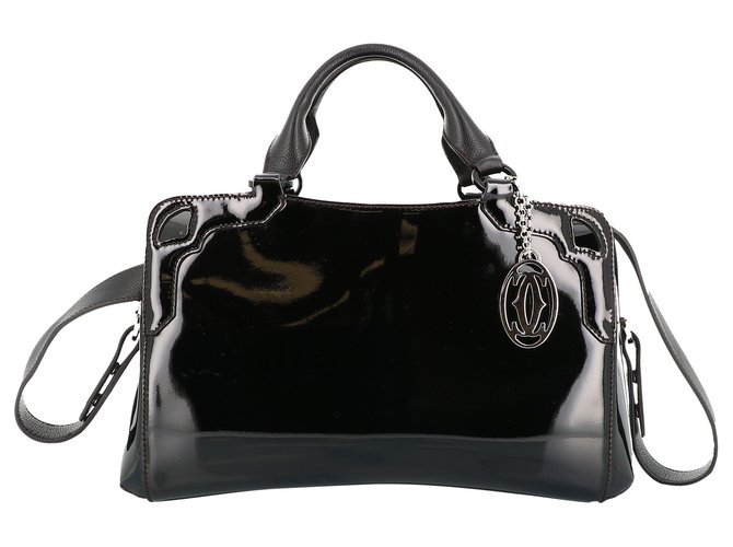 Cartier handbag Black Patent leather  ref.299077