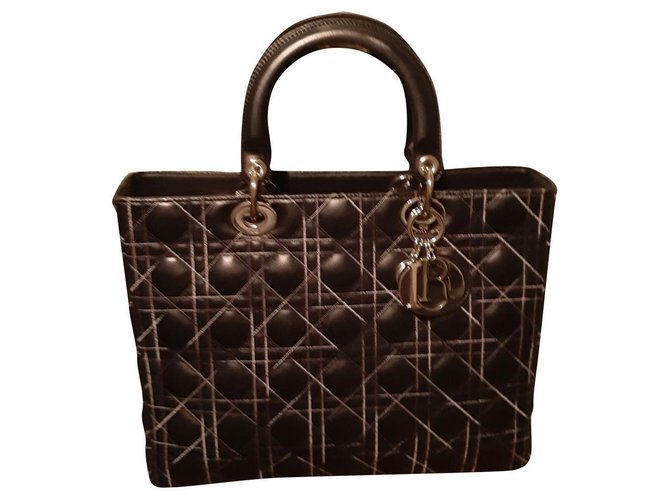 Christian Dior Handbags Black Leather  ref.299182