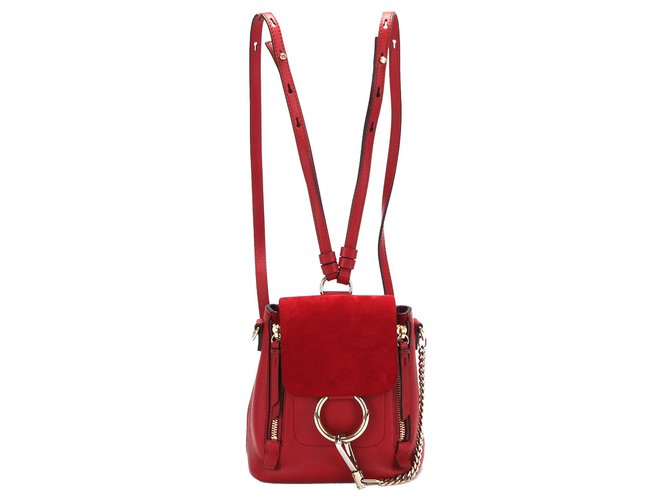 Chloe faye backpack red hotsell