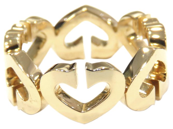Cartier Gold 18K Heart Ring Golden Metal  ref.299263