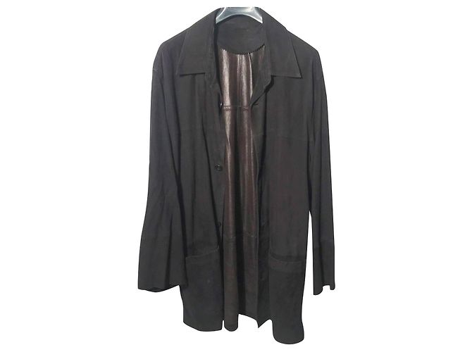 Autre Marque Giacca camicia Pioneer in camoscio blu notte Blu navy