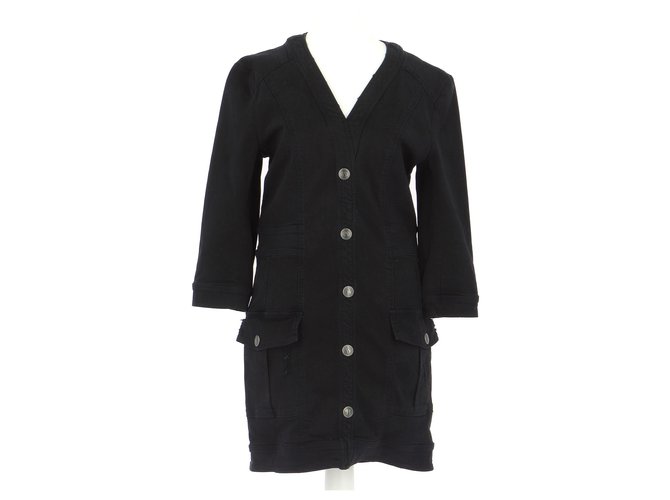 Pierre Balmain Robe Coton Noir  ref.299478