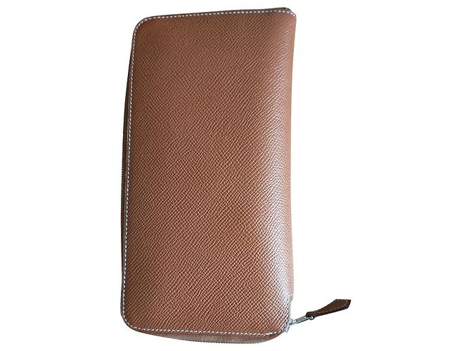Hermès Silk In Wallet Cognac Epsom Leather Light brown