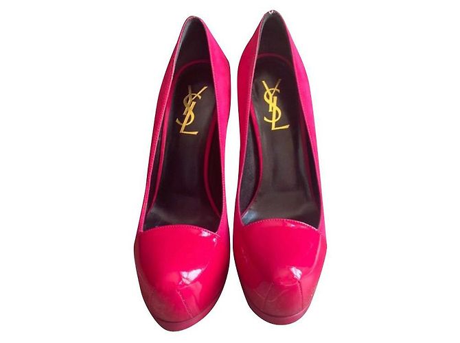 Yves Saint Laurent Tribtoo Escarpins en cuir rose Taille 36 