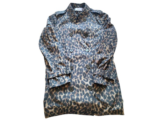 Zapa Coats, Outerwear Leopard print Polyester  ref.299527