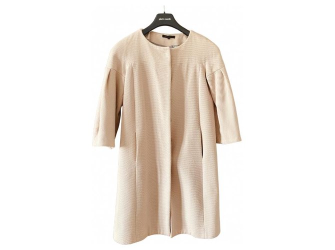 Maje Coats, Outerwear Pink Wool  ref.299528
